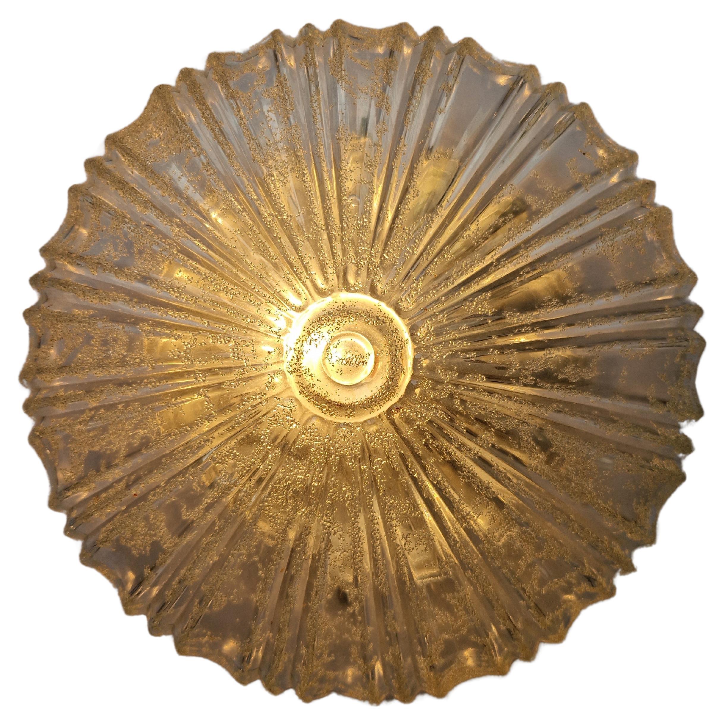 Midcentury Flush Mount, Decken- oder Wandleuchte, Deutschland, 1970er Jahre