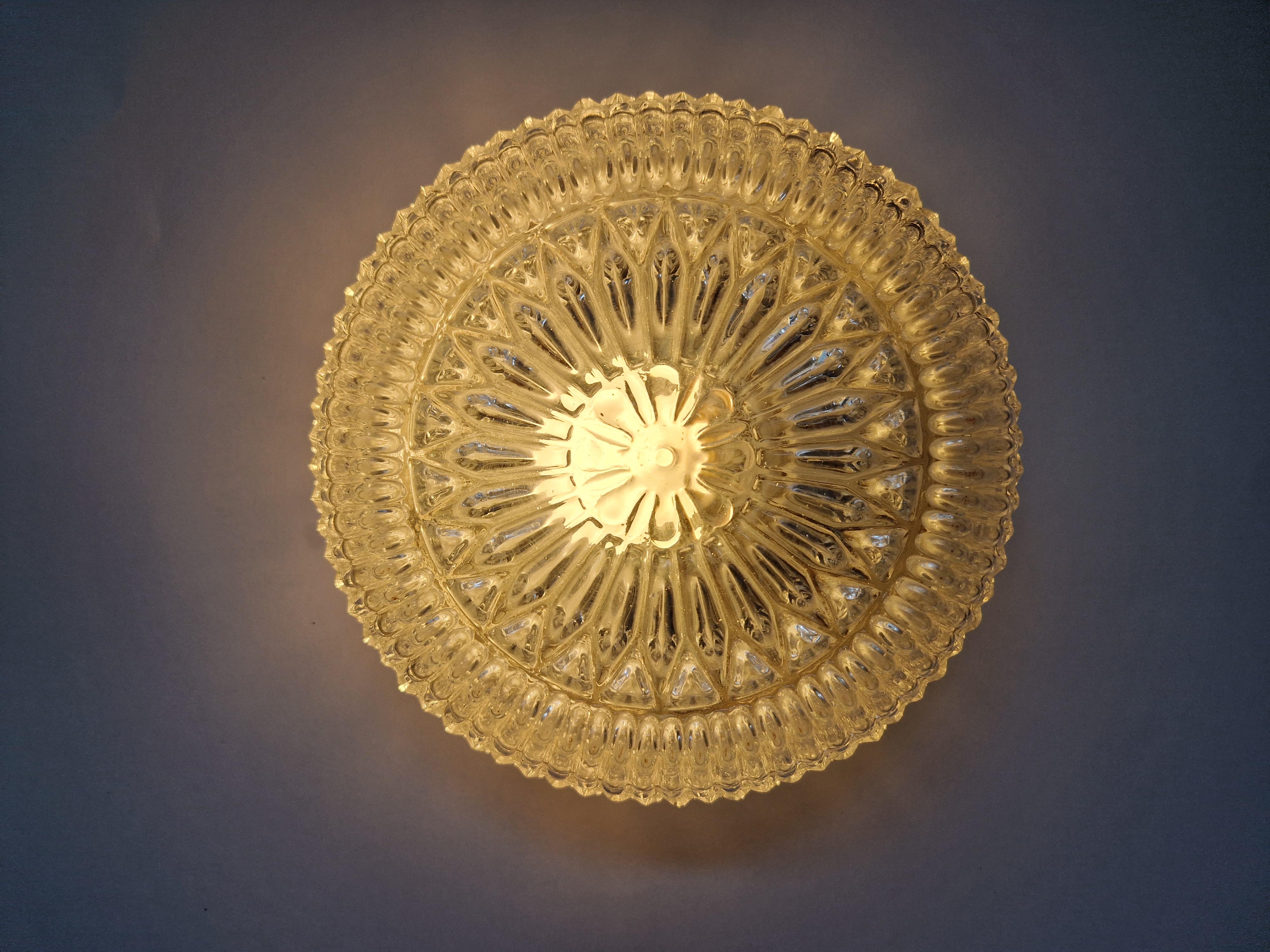 Midcentury Flush Mount, Ceiling or Wall Lamp, Limburg, Germany, 1970 For Sale 5