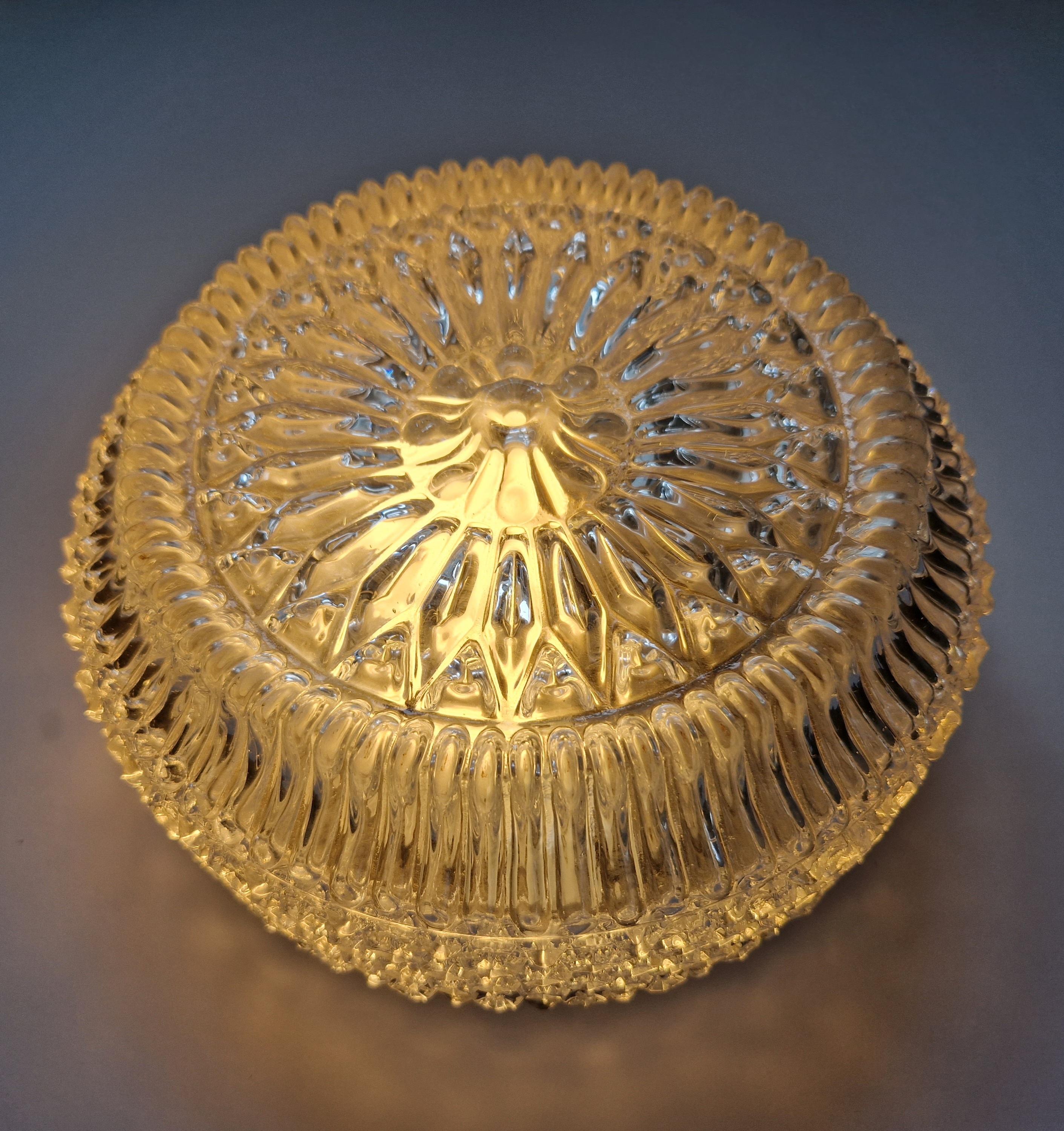 Midcentury Flush Mount, Ceiling or Wall Lamp, Limburg, Germany, 1970 For Sale 2