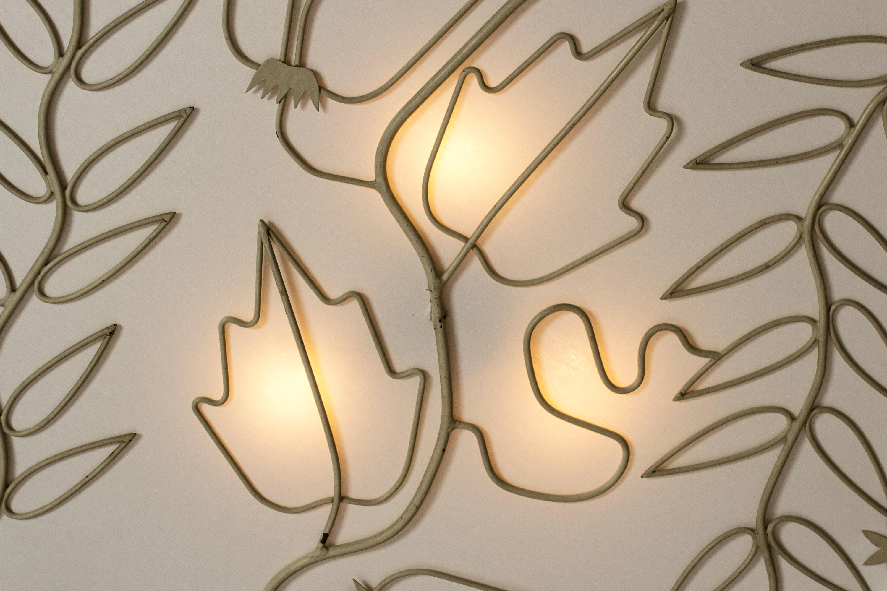 Milieu du XXe siècle Lampe affleurante du milieu du siècle par Hans Bergström en vente