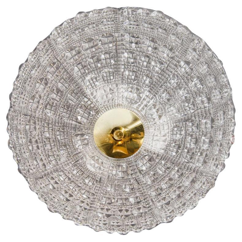 Midcentury Flushmount Chandelier by Carl Fagerlund for Orrefors