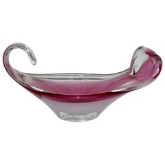 Swedish Mid-Century Flygsfors Three-Tone Coquille Centrepiece