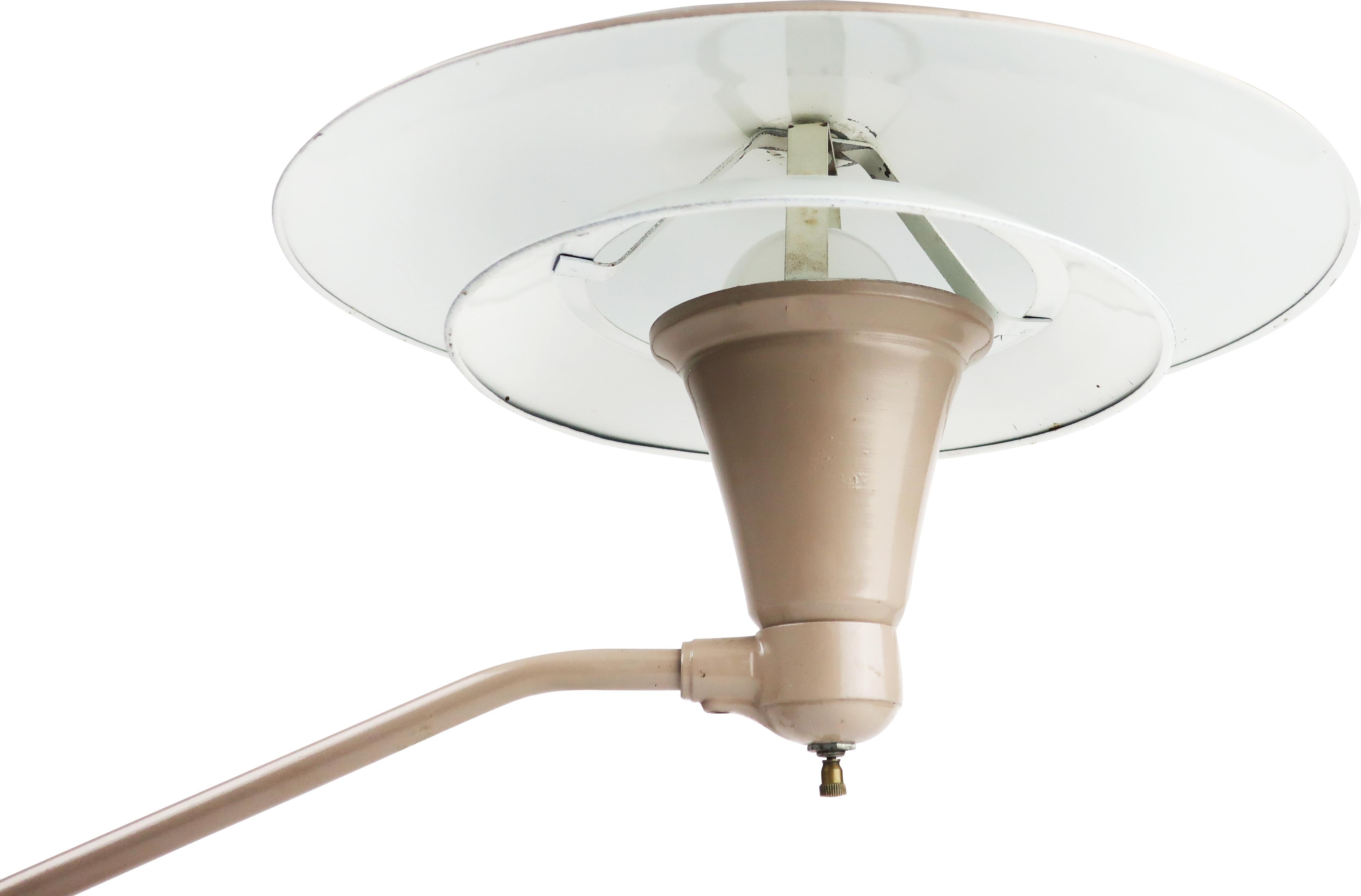 mid century flying saucer lamp