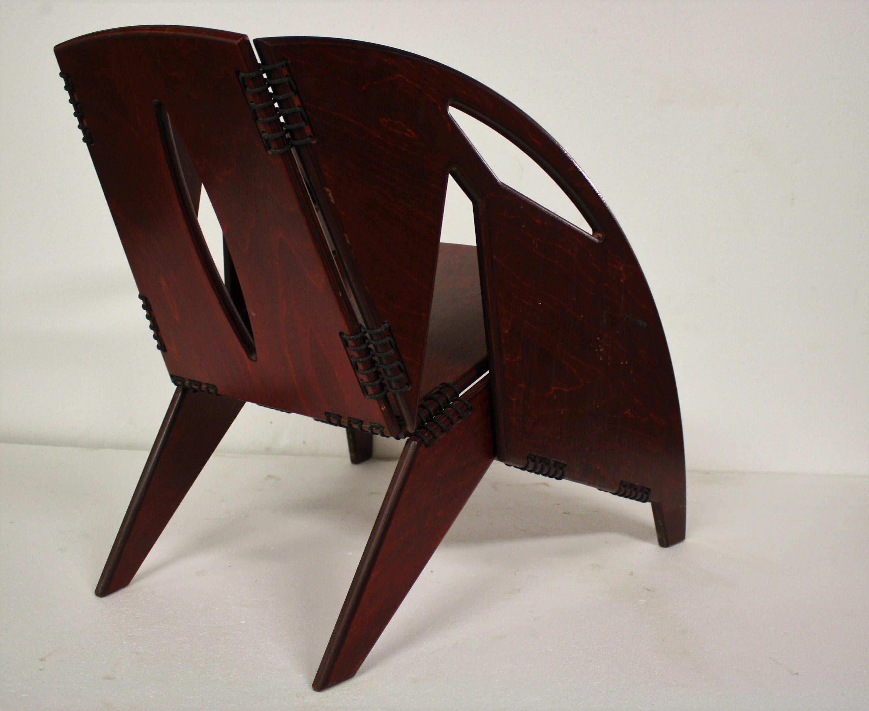 Midcentury Foldable Rosewood Lounge Chair, 1960s In Good Condition In HEVERLEE, BE