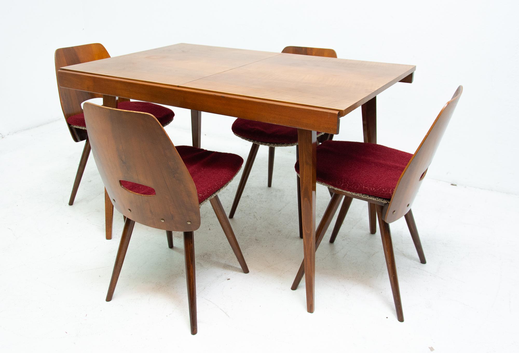20th Century Midcentury Folding Dining Table by Frantisek Jirak for Tatra Nabytok, 1960s