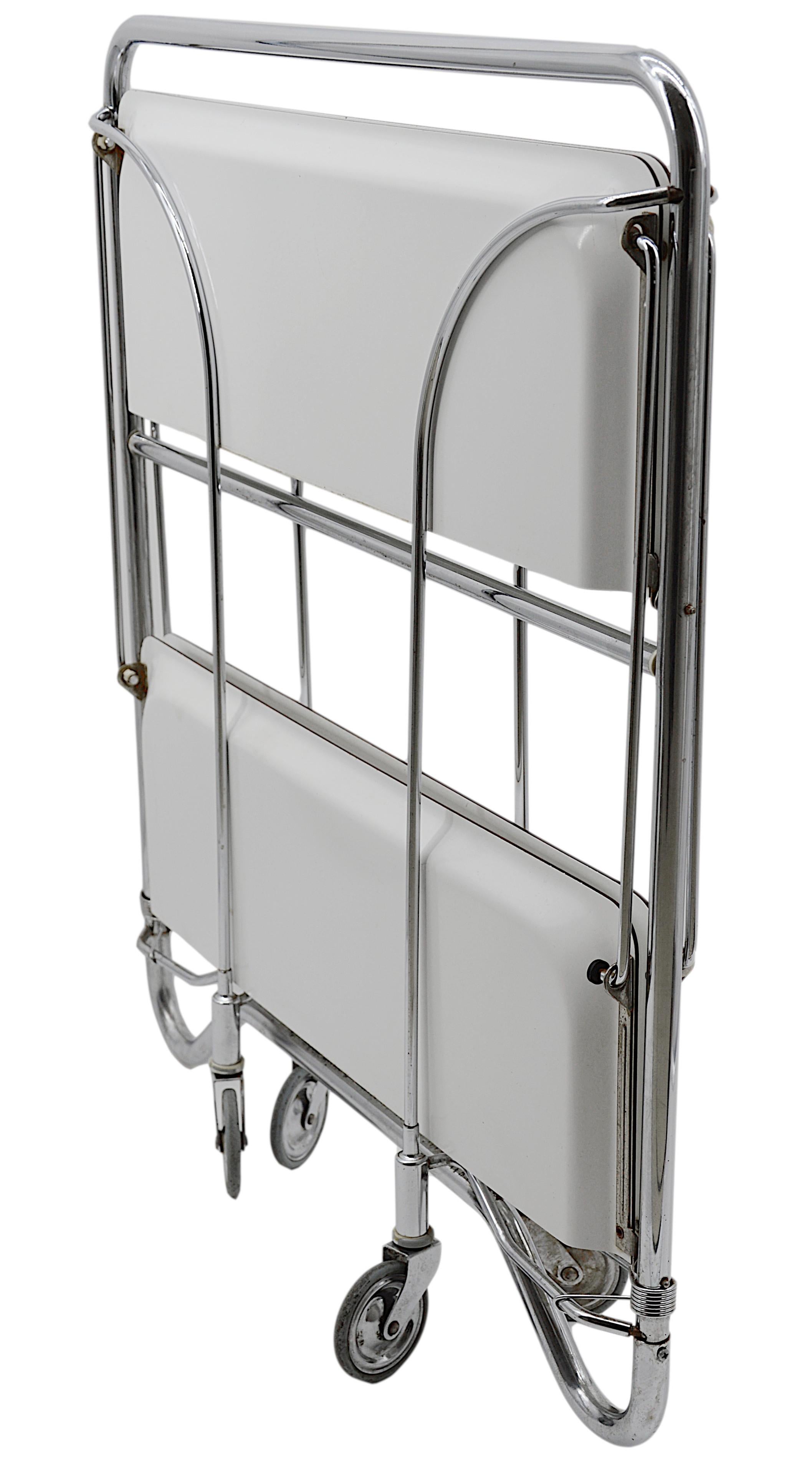 Mid-Century Modern Midcentury Folding Serving Trolley Table, 1960s For Sale