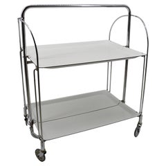 Vintage Midcentury Folding Serving Trolley Table, 1960s