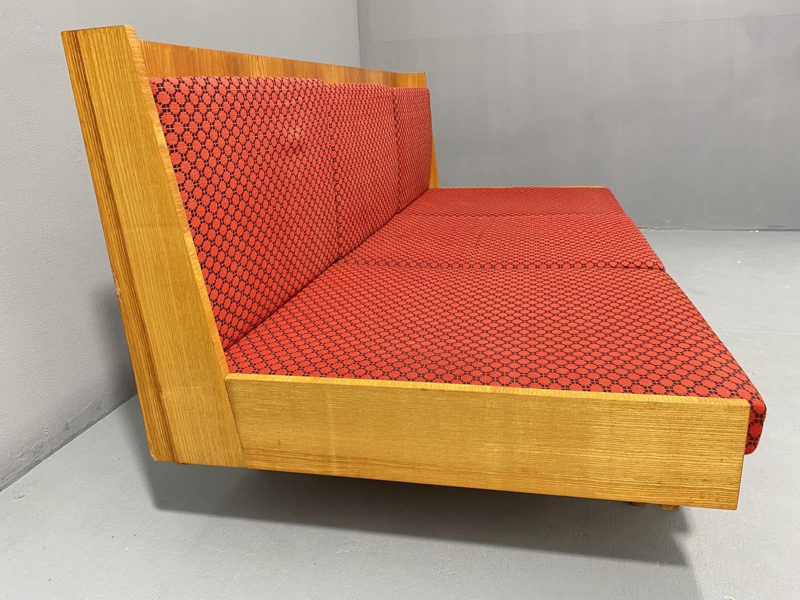 Midcentury Folding Sofabed by Drevotvar, 1970s, Czechoslovakia 5