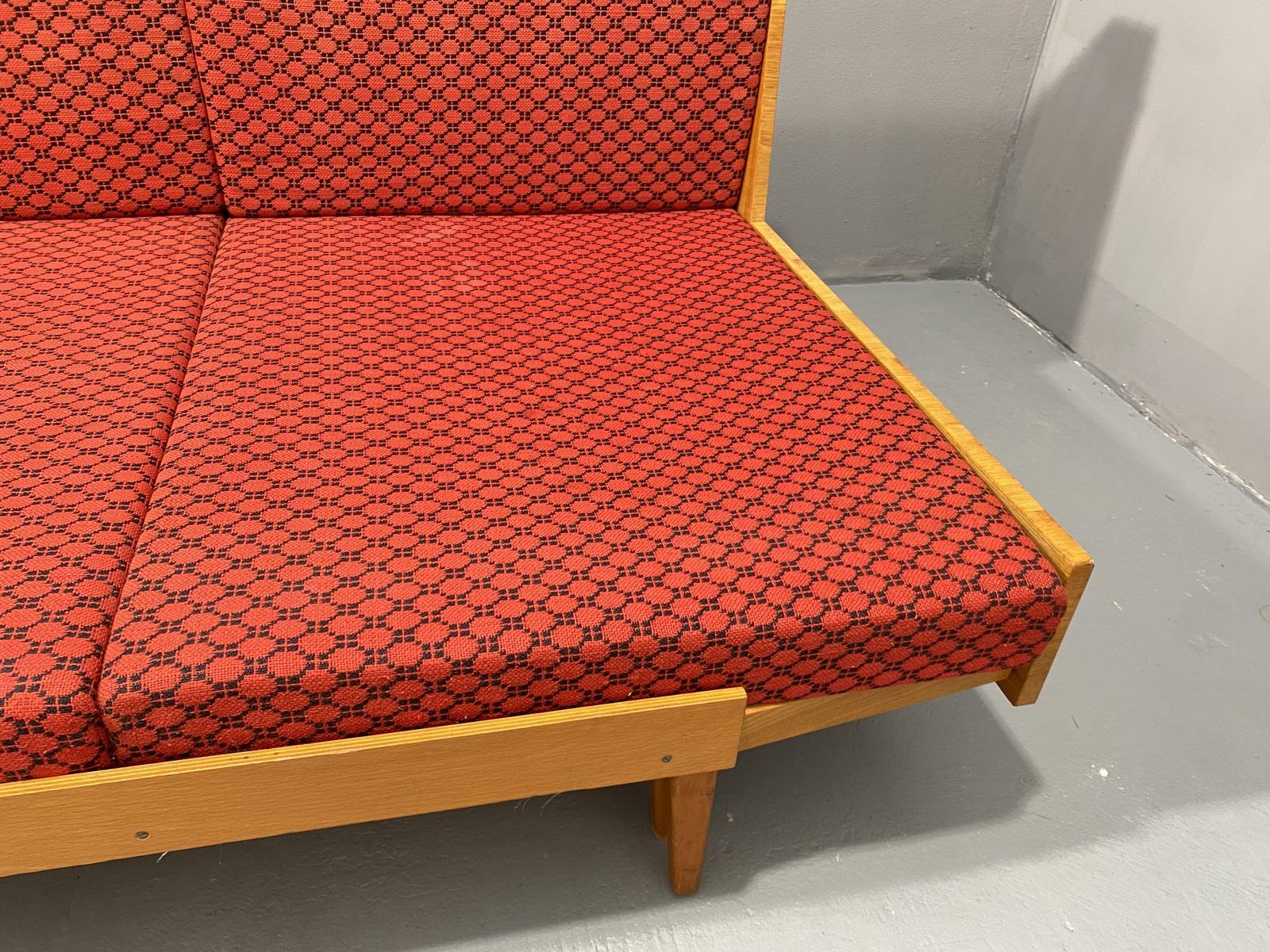 Midcentury Folding Sofabed by Drevotvar, 1970s, Czechoslovakia 8