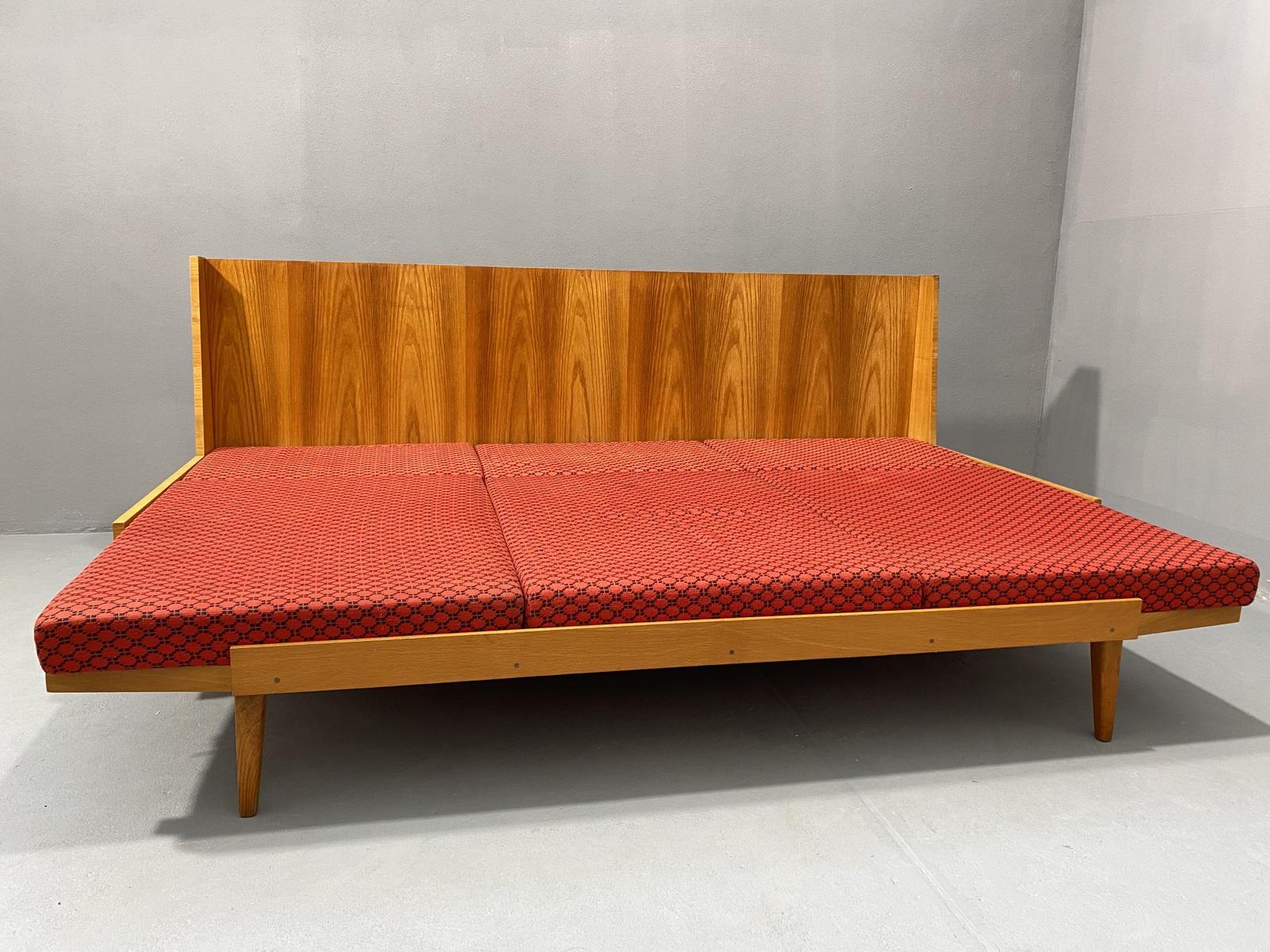 Midcentury Folding Sofabed by Drevotvar, 1970s, Czechoslovakia 9