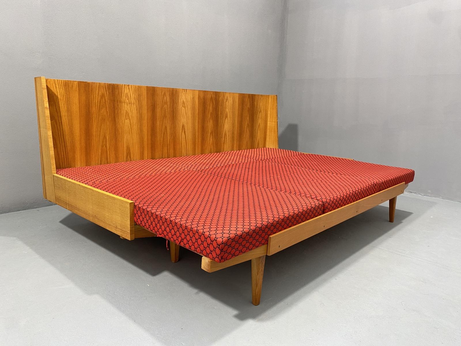 Midcentury Folding Sofabed by Drevotvar, 1970s, Czechoslovakia 12