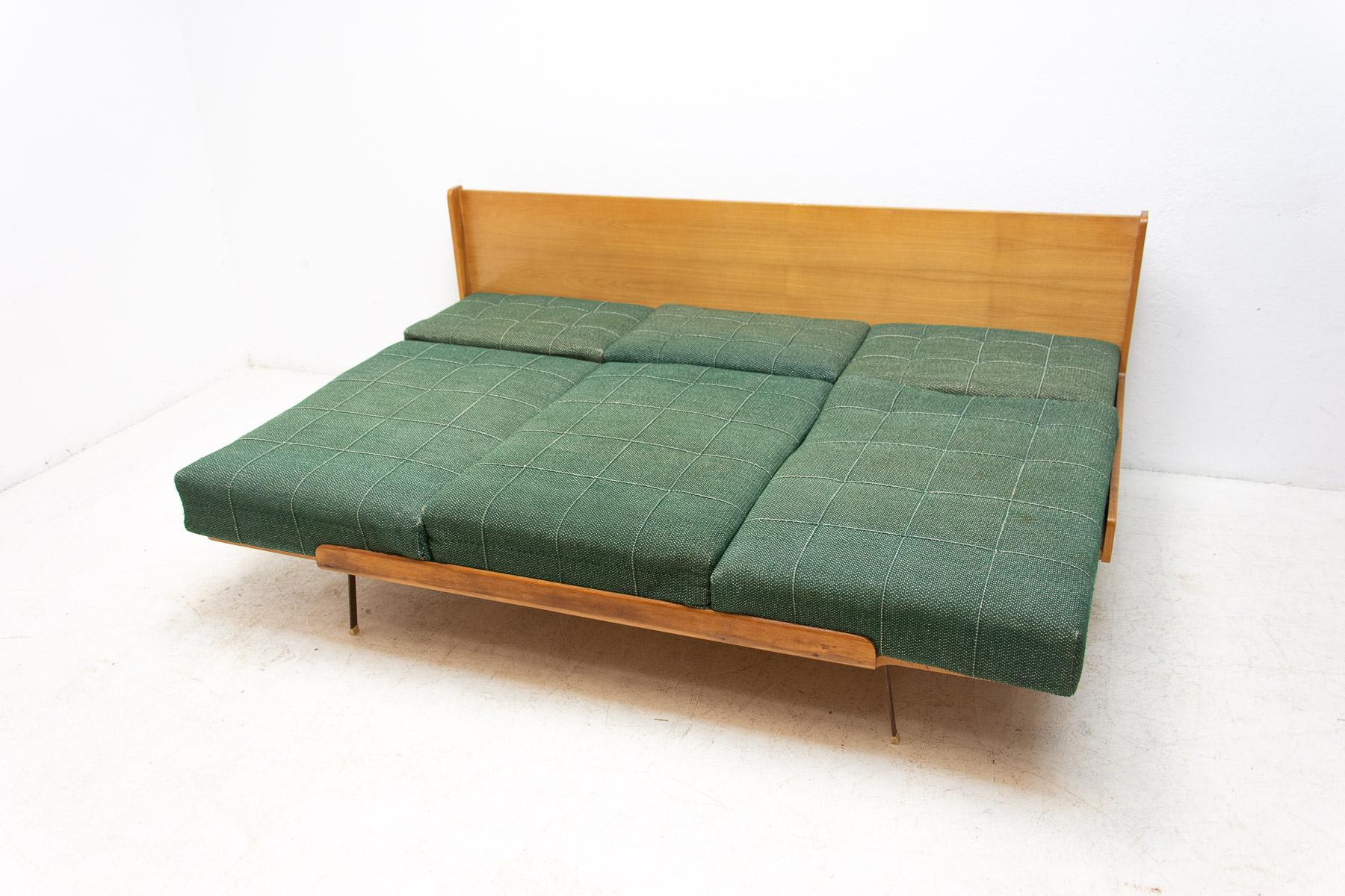 20th Century Midcentury Folding Sofabed by Drevotvar, 1970s, Czechoslovakia