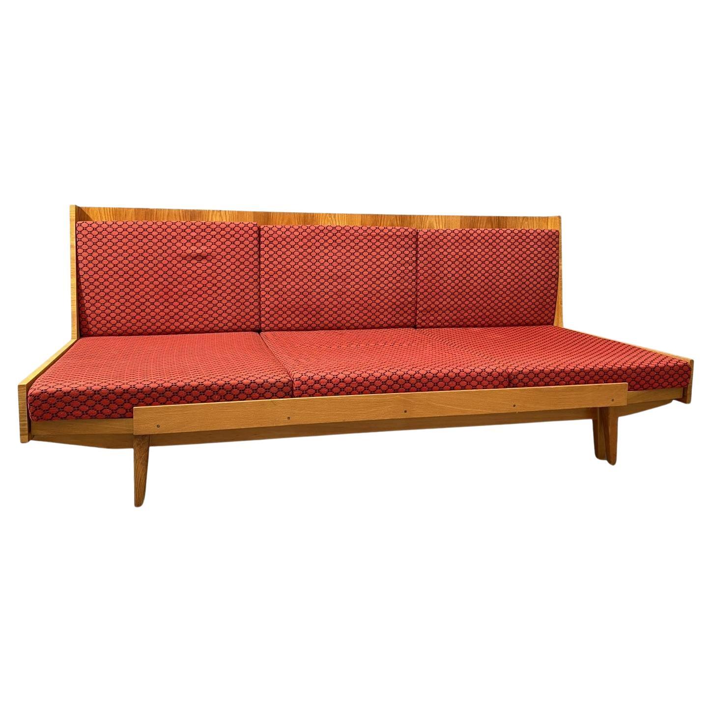 Midcentury Folding Sofabed by Drevotvar, 1970s, Czechoslovakia