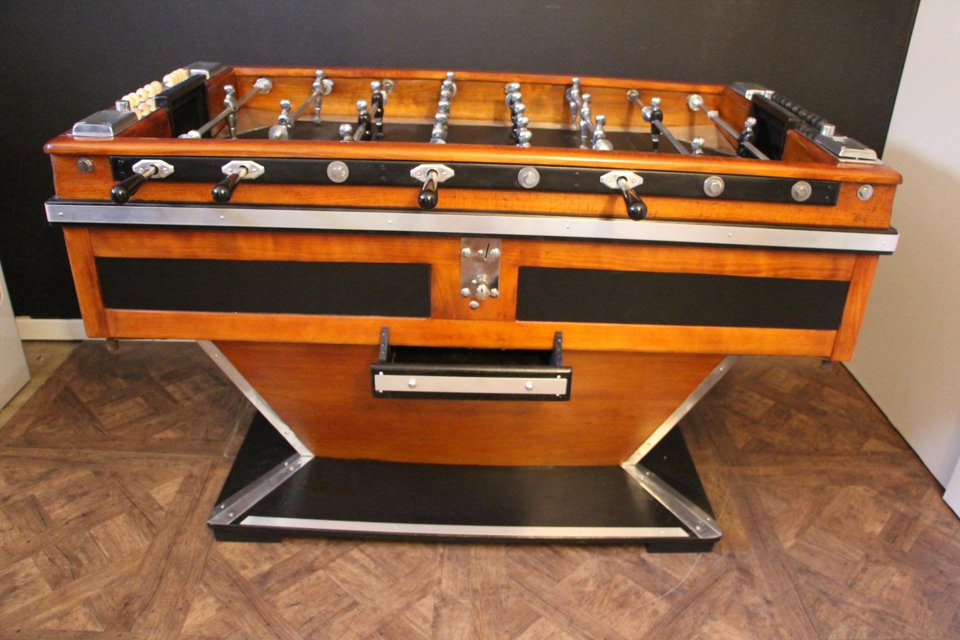 Mid-20th Century Midcentury Foosball Table, Soccer Table, Football Table