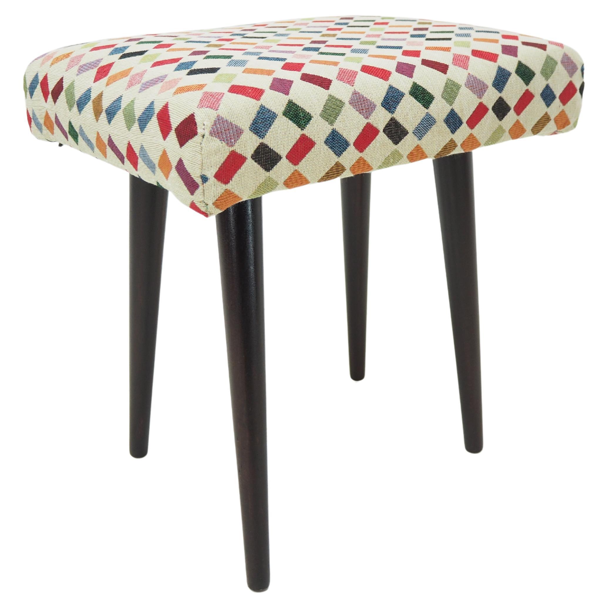 Midcentury Footstool, Stool, Europe, 1960s For Sale