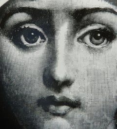 Midcentury Fornasetti Iconic Face Plate, Tema e Variazoni N1