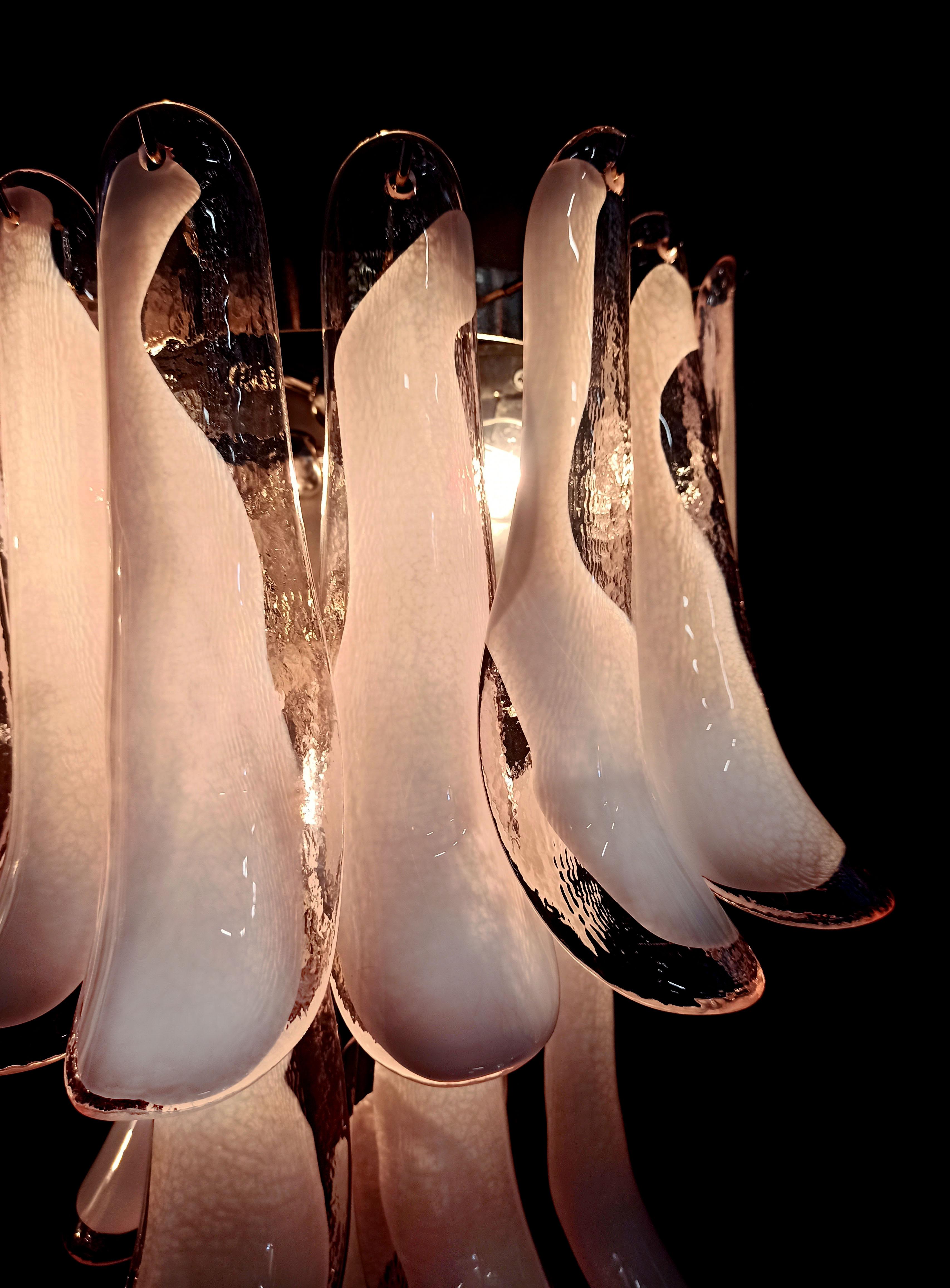 20th Century  Midcentury Four Italian Pink Wall Sconces, Murano, 1990s For Sale