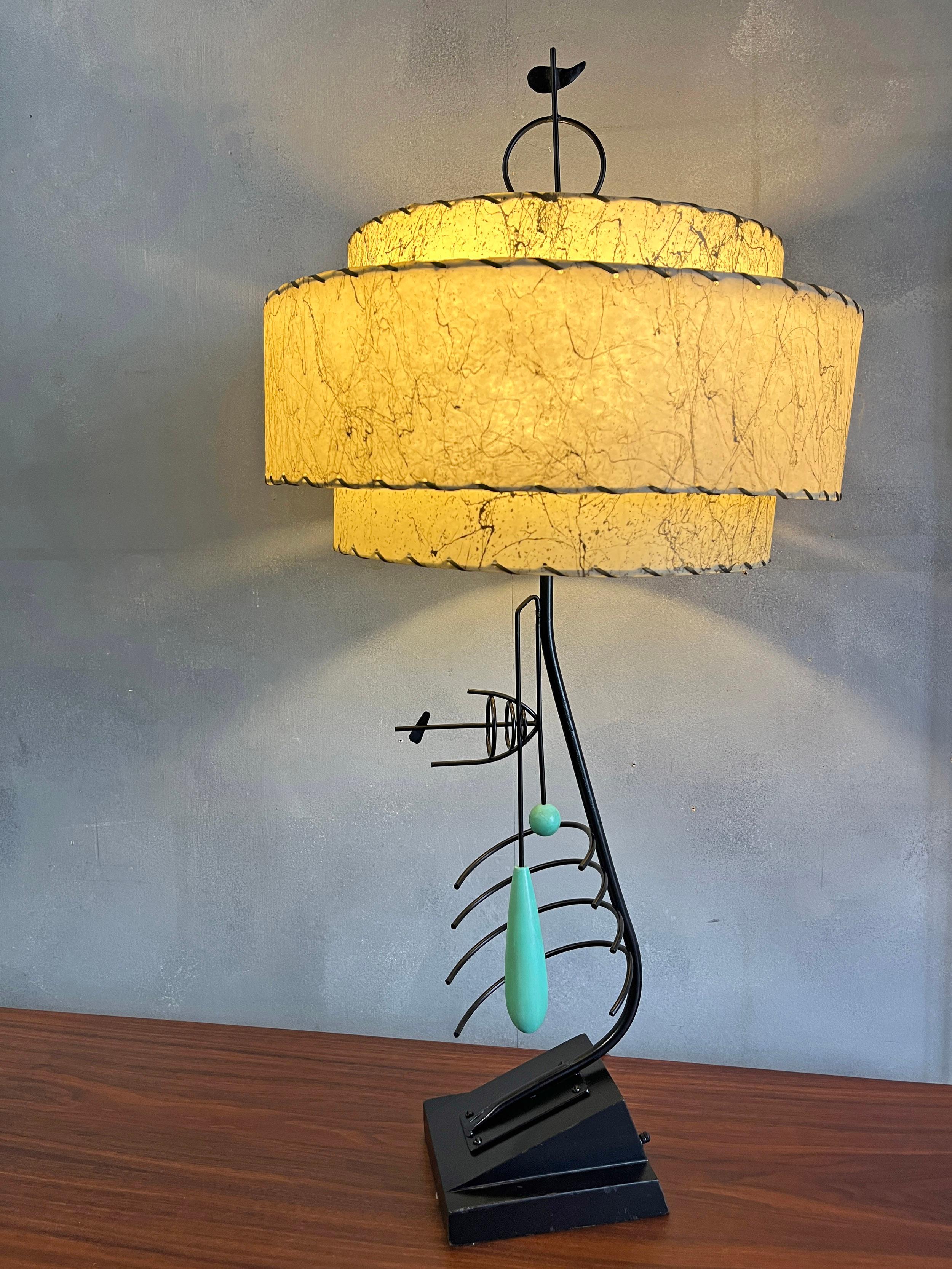 Midcentury Frederick Weinberg Table Lamp For Sale 2