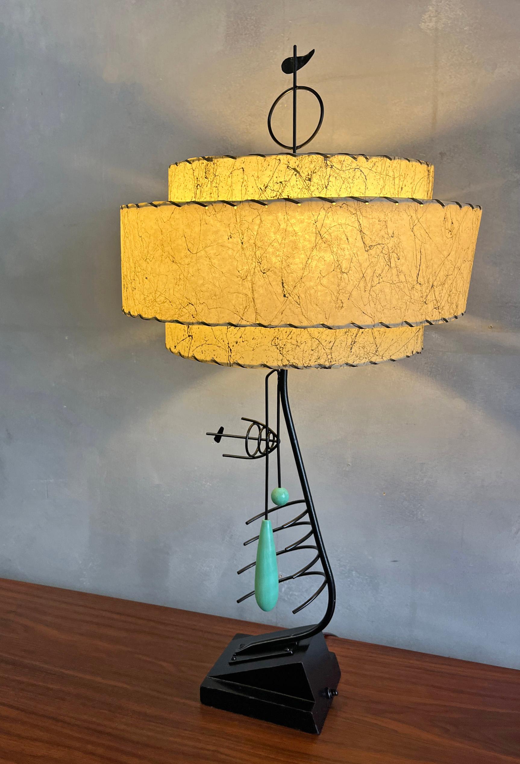 Metal Midcentury Frederick Weinberg Table Lamp For Sale