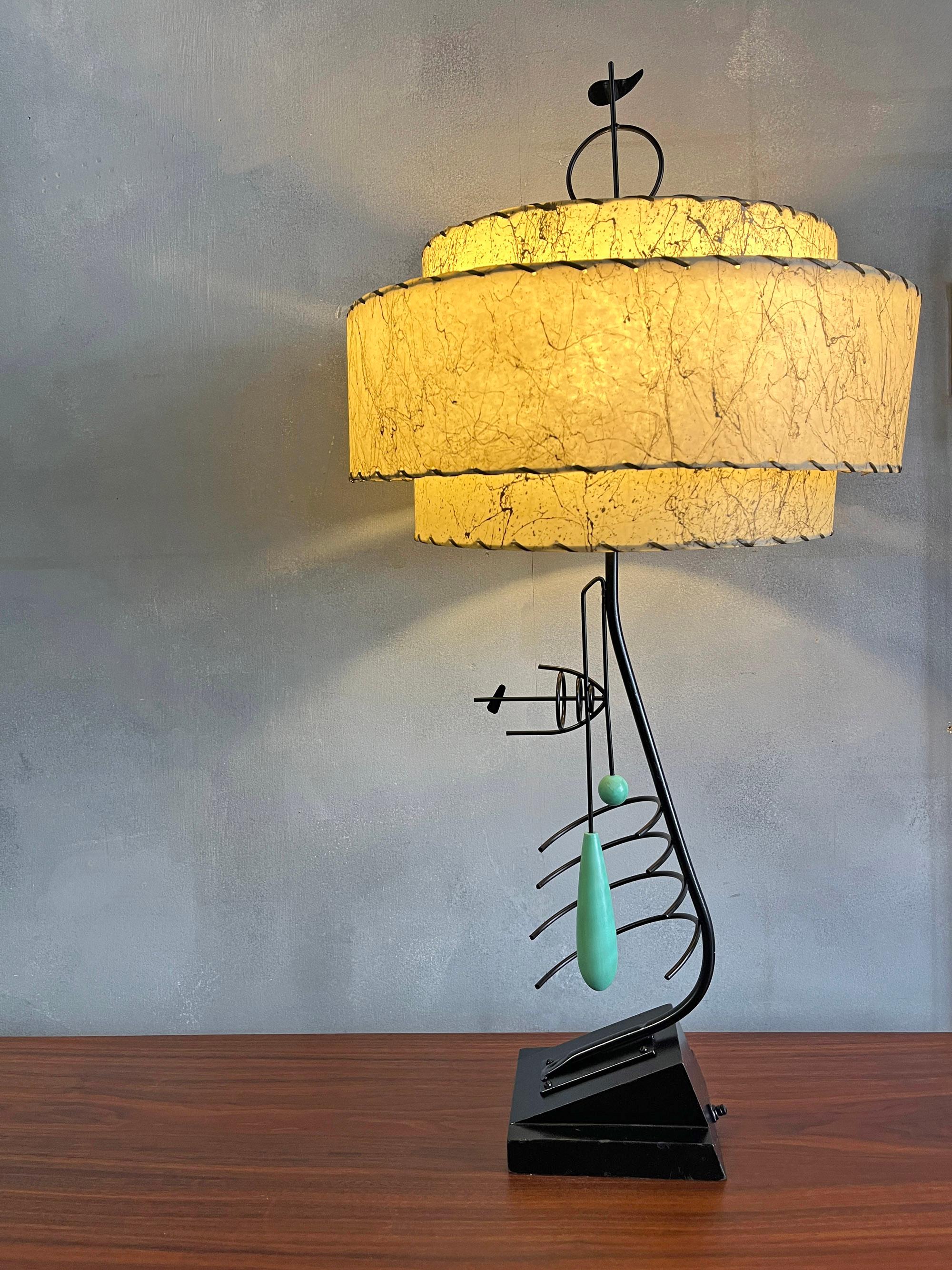 Midcentury Frederick Weinberg Table Lamp For Sale 1
