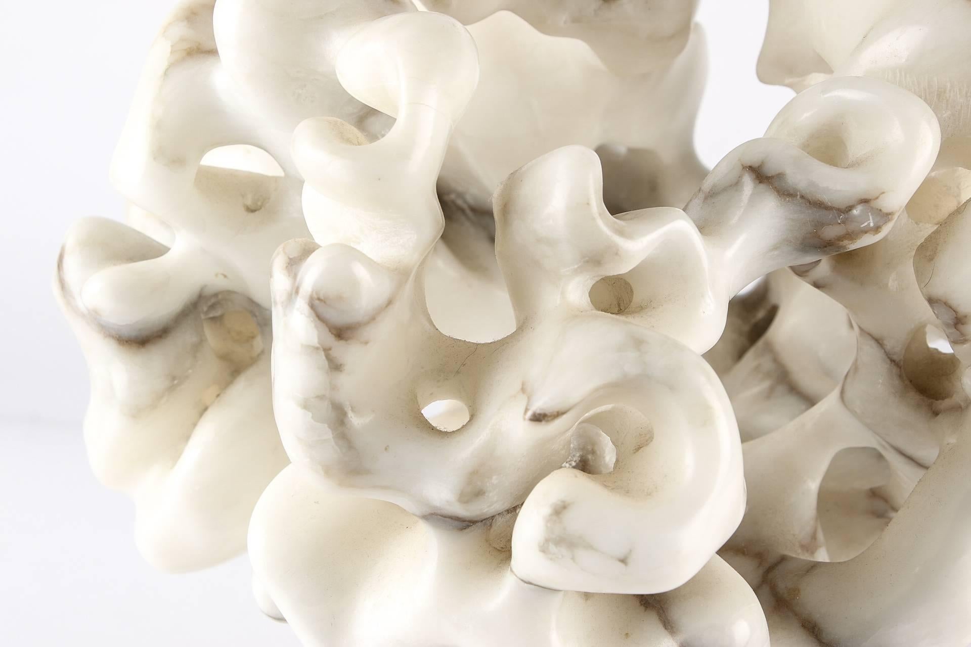 Midcentury Free-Form Abstract Alabaster Sculpture 1