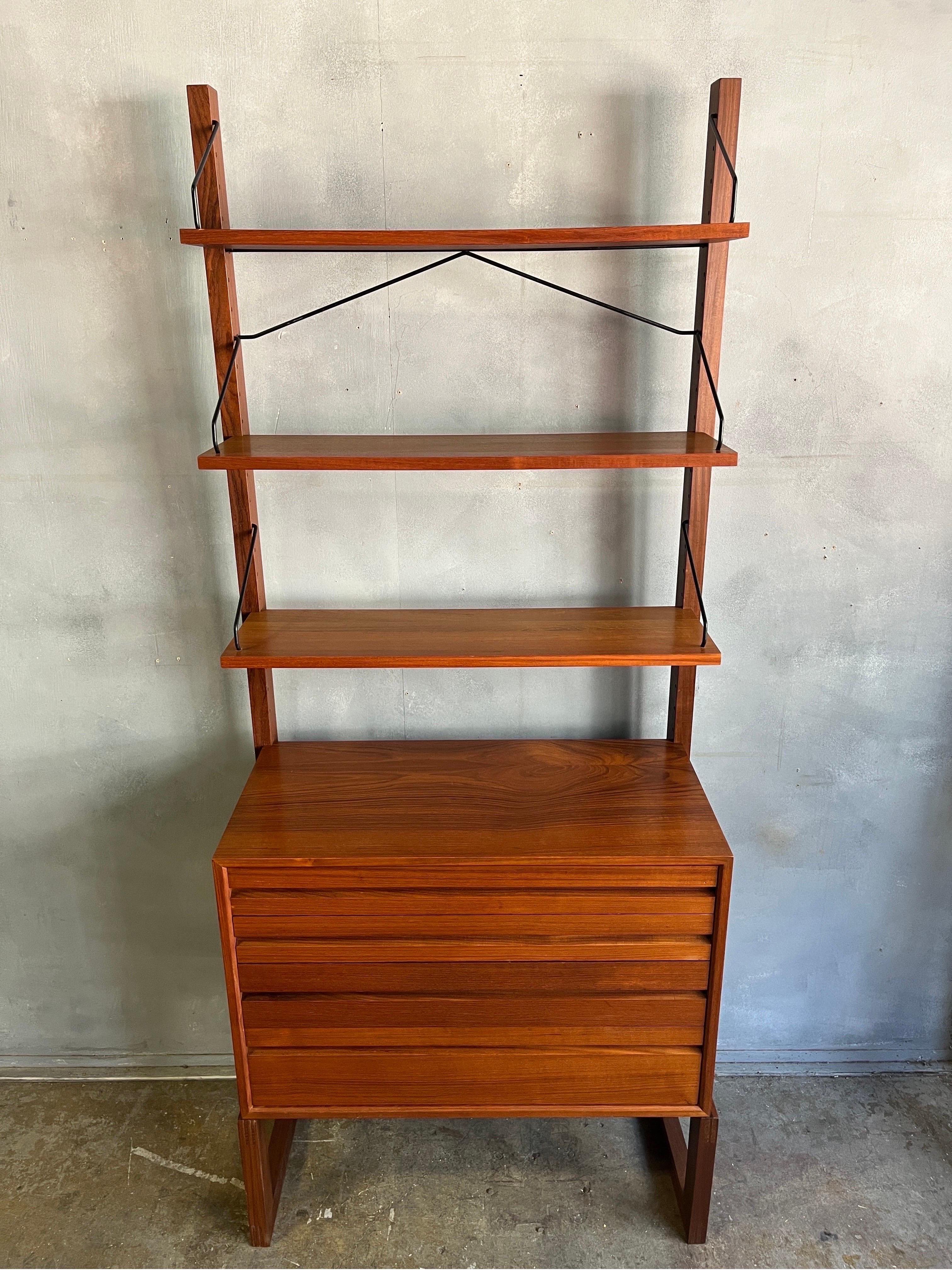 Danish Midcentury Free Standing Cado Wall Unit