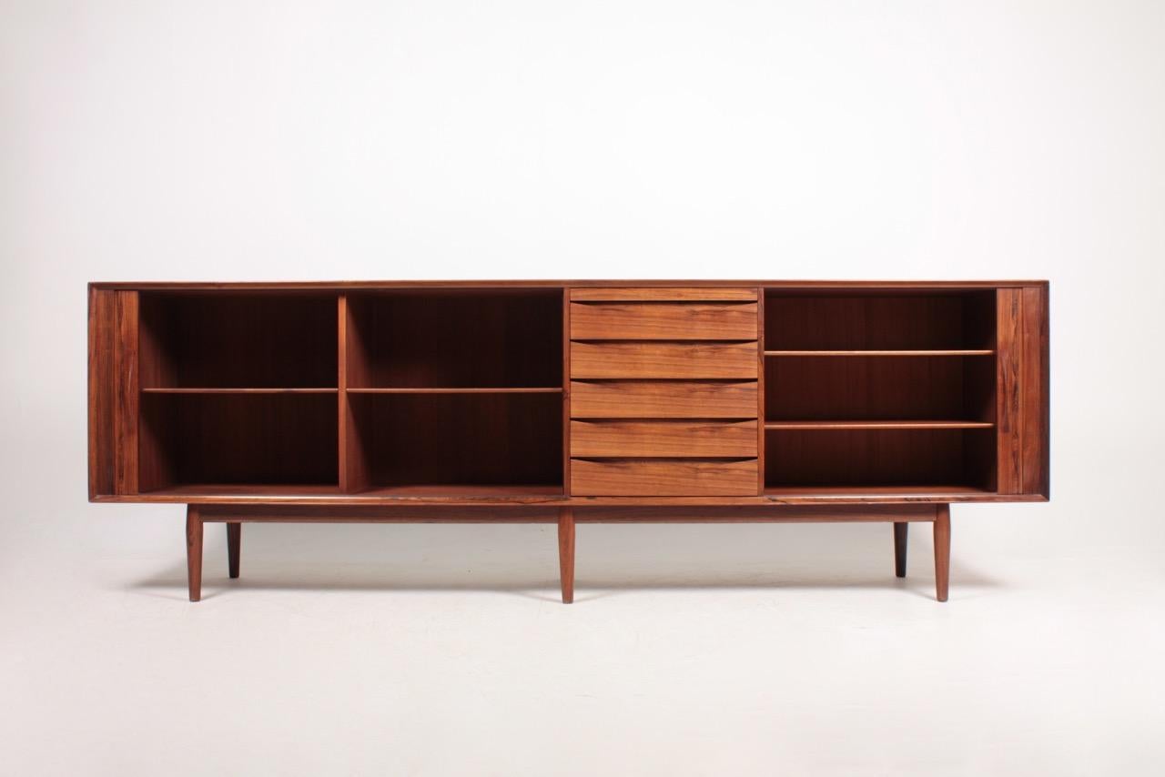 Mid-20th Century Midcentury Free Standing Sideboard in Rosewood by Arne Vodder, Danish Design