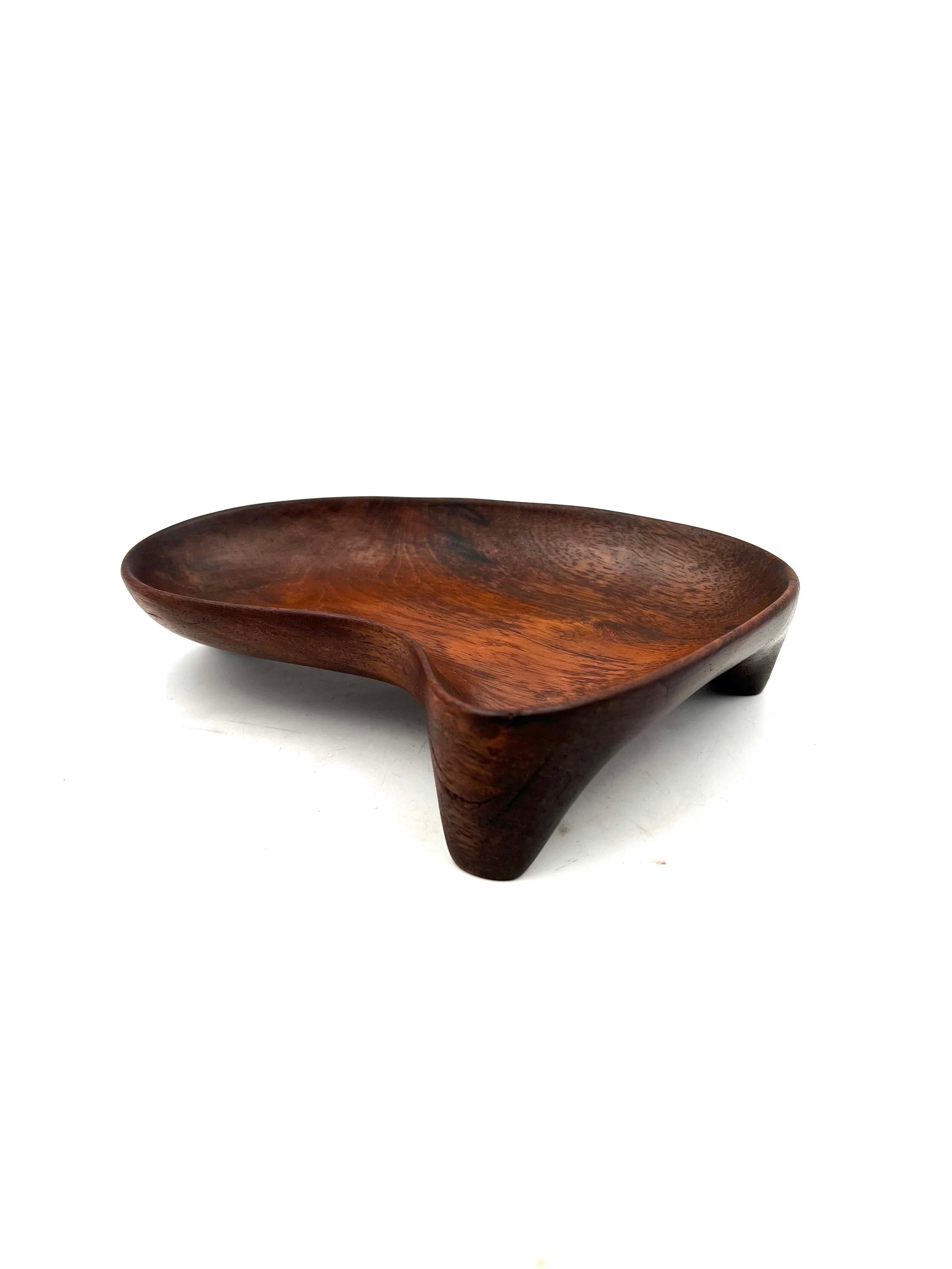 Mid-Century Modern Midcentury Freeform Rare Bowl by Mexican Modernist Don Shoemaker 1960s