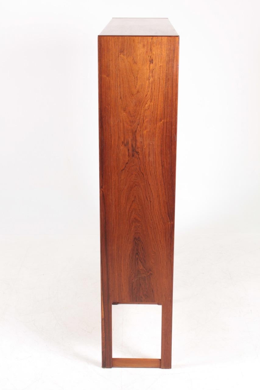 Midcentury Freestanding Bookcase in Rosewood, Made in Denmark, 1960s 2