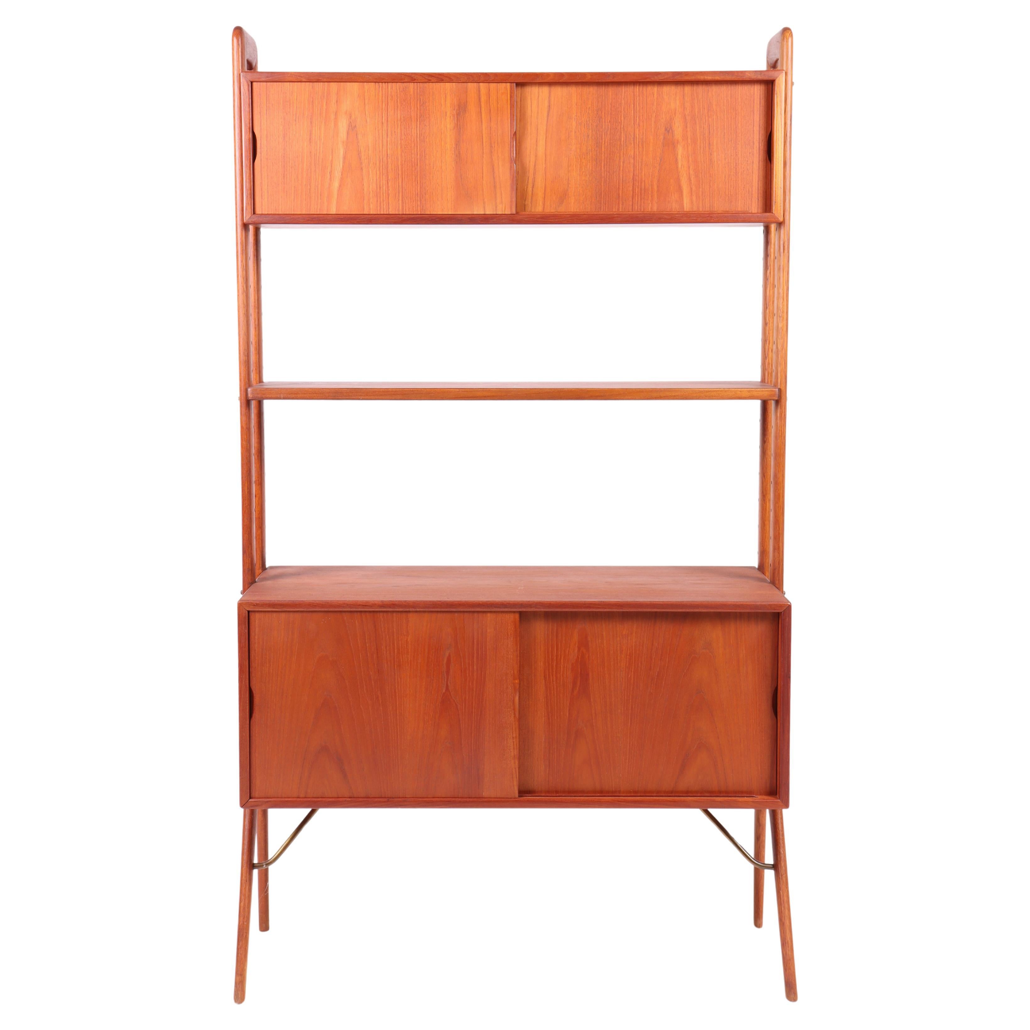 Freistehendes Bücherregal aus der Mitte des Jahrhunderts aus Teakholz von Kurt Østervig, 1960er im Angebot