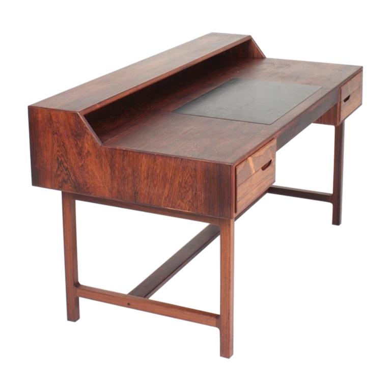 Midcentury Freestanding Desk in Rosewood by Kurt Østervig, Danish Design, 1950s