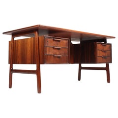 Midcentury Freestanding Desk in Rosewood by Oman Jun, 1950s