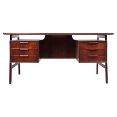 Midcentury Freestanding Desk in Rosewood by Oman Jun, 1950s