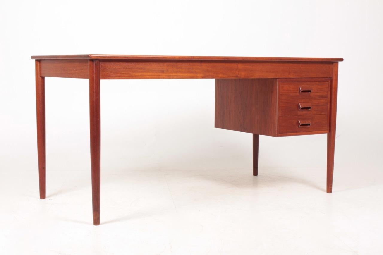 Mid-20th Century Midcentury Freestanding Desk in Teak by Børge Mogensen, Danish Design, 1950s For Sale