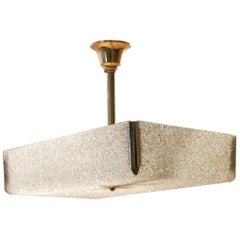 Midcentury French Acrylic Pearls Geometrical Pendant, 1950s