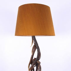 Midcentury French Antler Floor Lamp