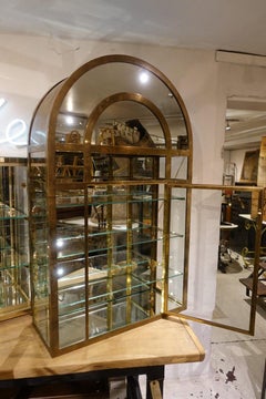 Midcentury French Arched Display Cabinet