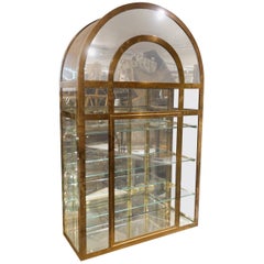 Vintage Midcentury French Arched Display Cabinet