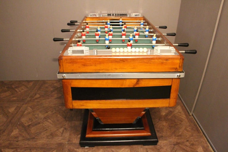 Midcentury French Café's Foosball Table, Football Game Table at 1stDibs