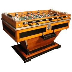 Vintage Midcentury French Café's Foosball Table, Football Game Table