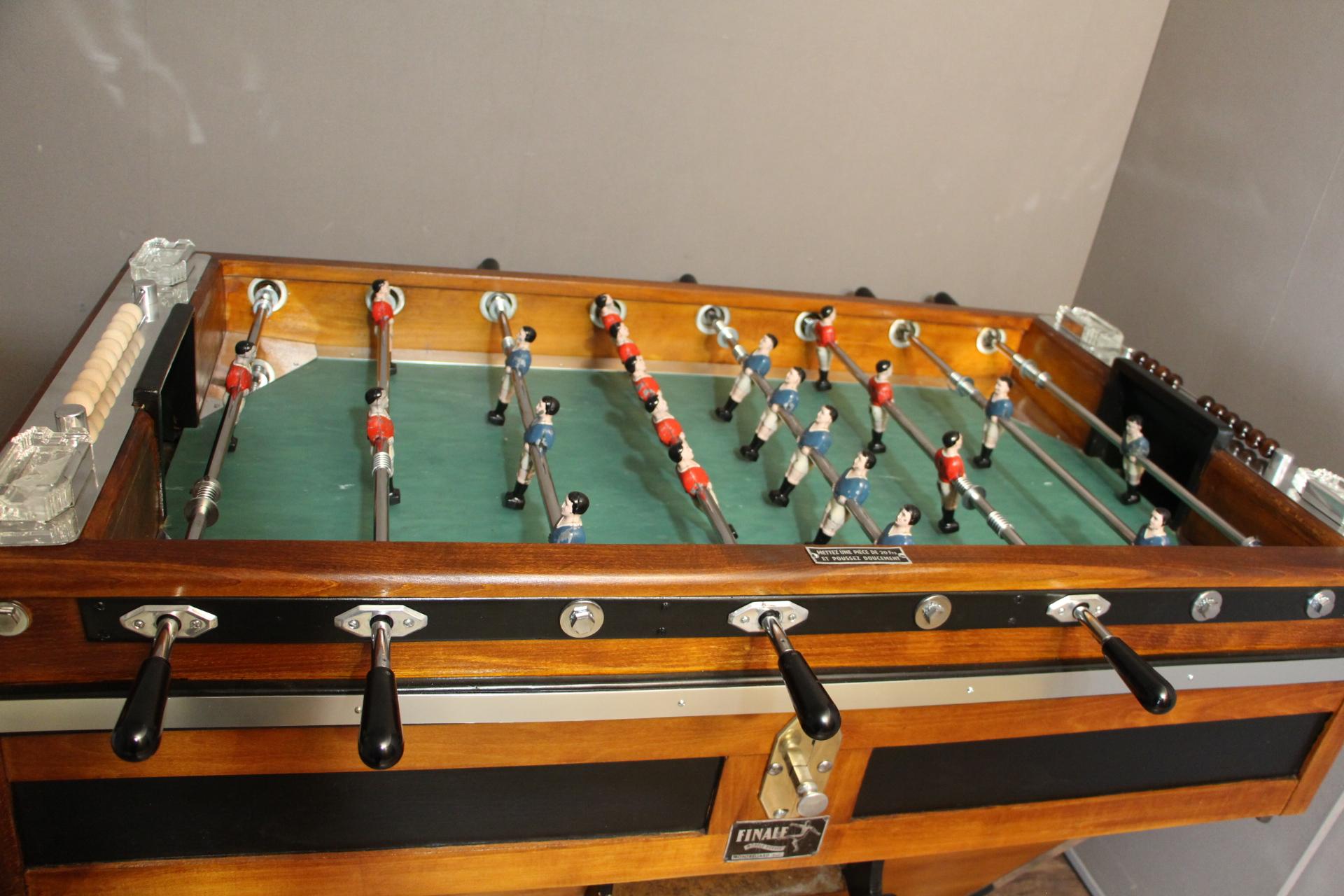 Mid-Century Modern Midcentury French Cafe's Foosball Table