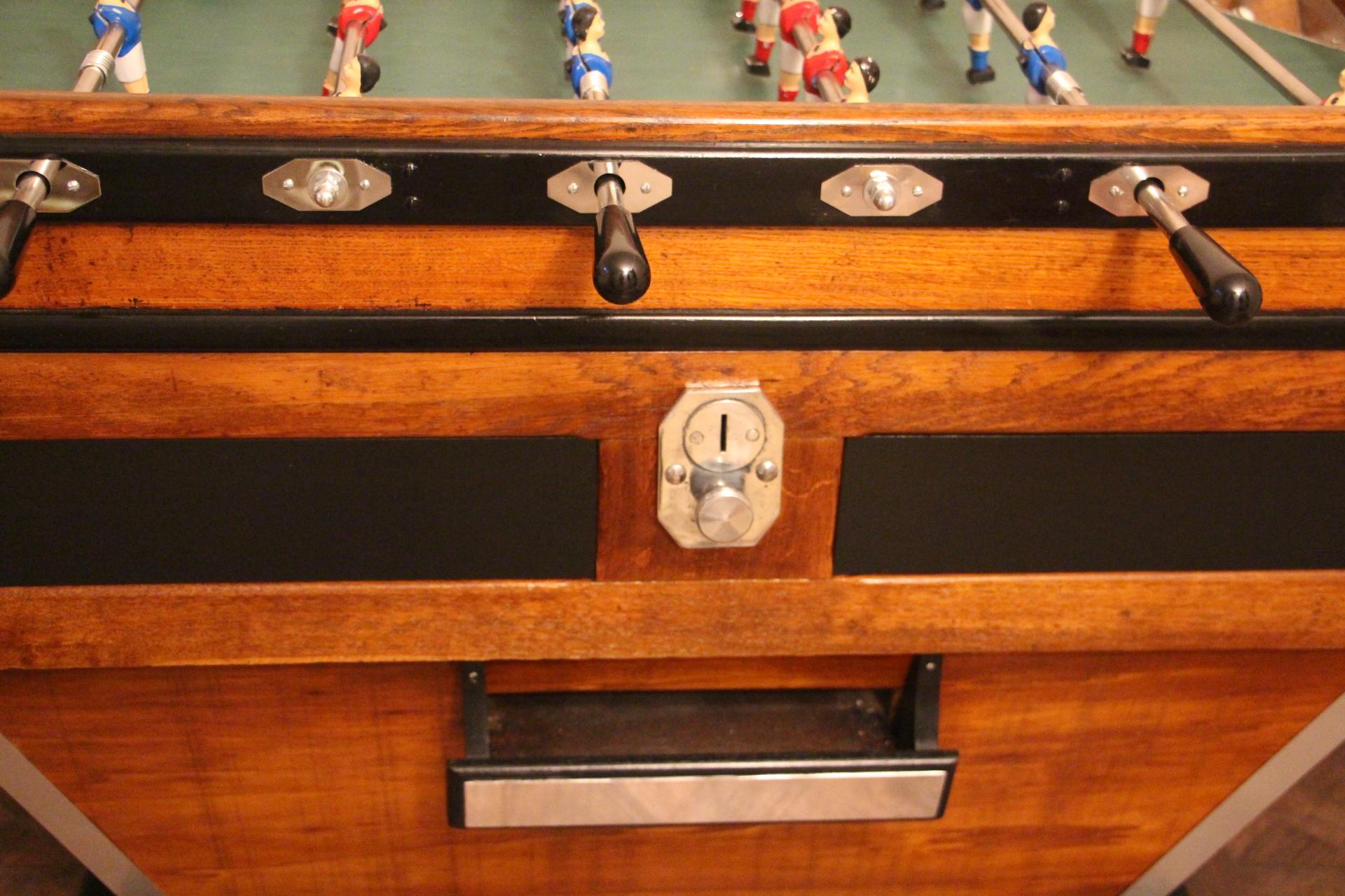 Mid-Century Modern Midcentury French Cafe's Foosball Table, Soccer Table, Football Table