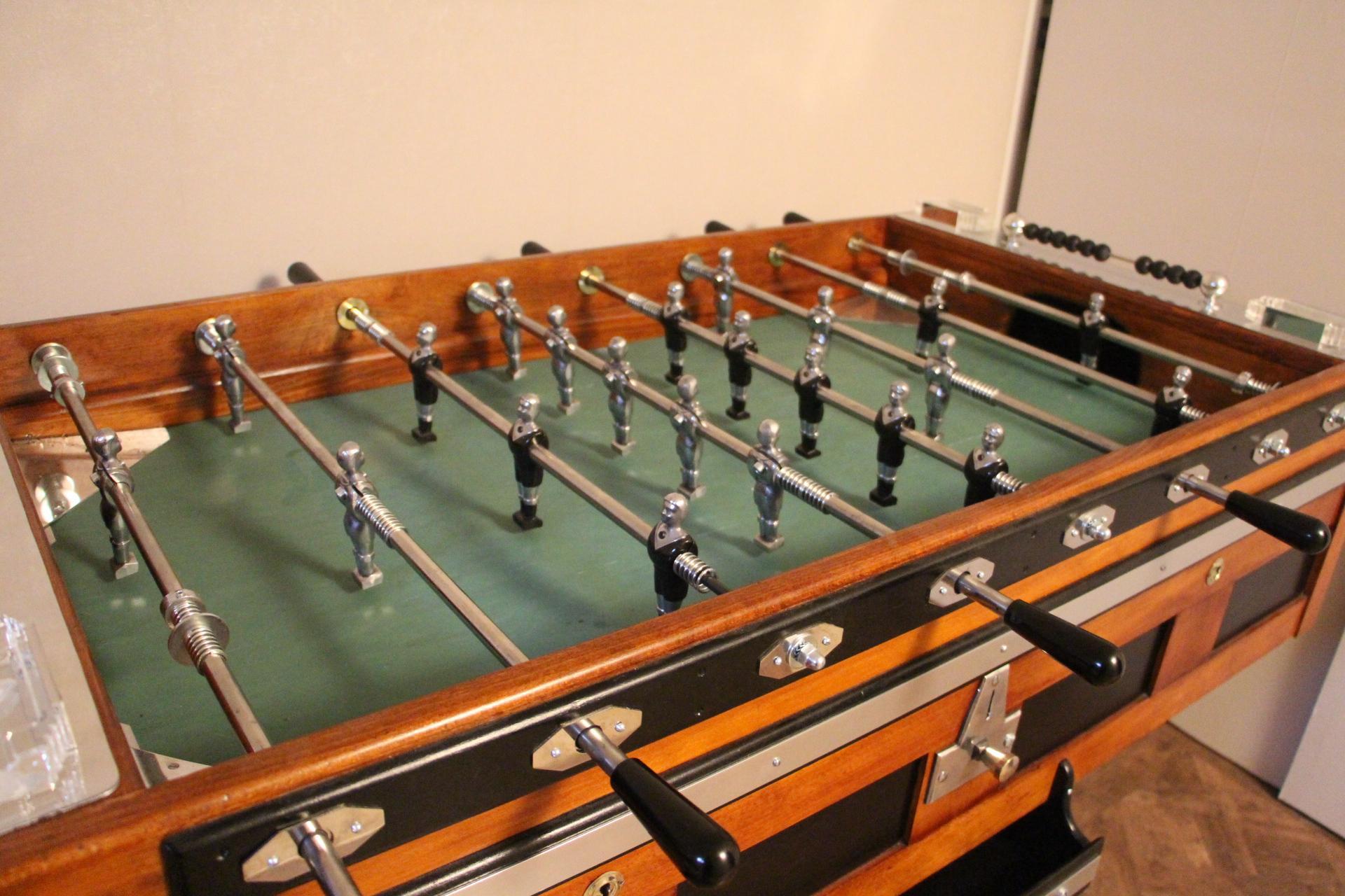 Midcentury French Cafe's Foosball Table, Soccer Table, Football Table In Good Condition In Saint-Ouen, FR