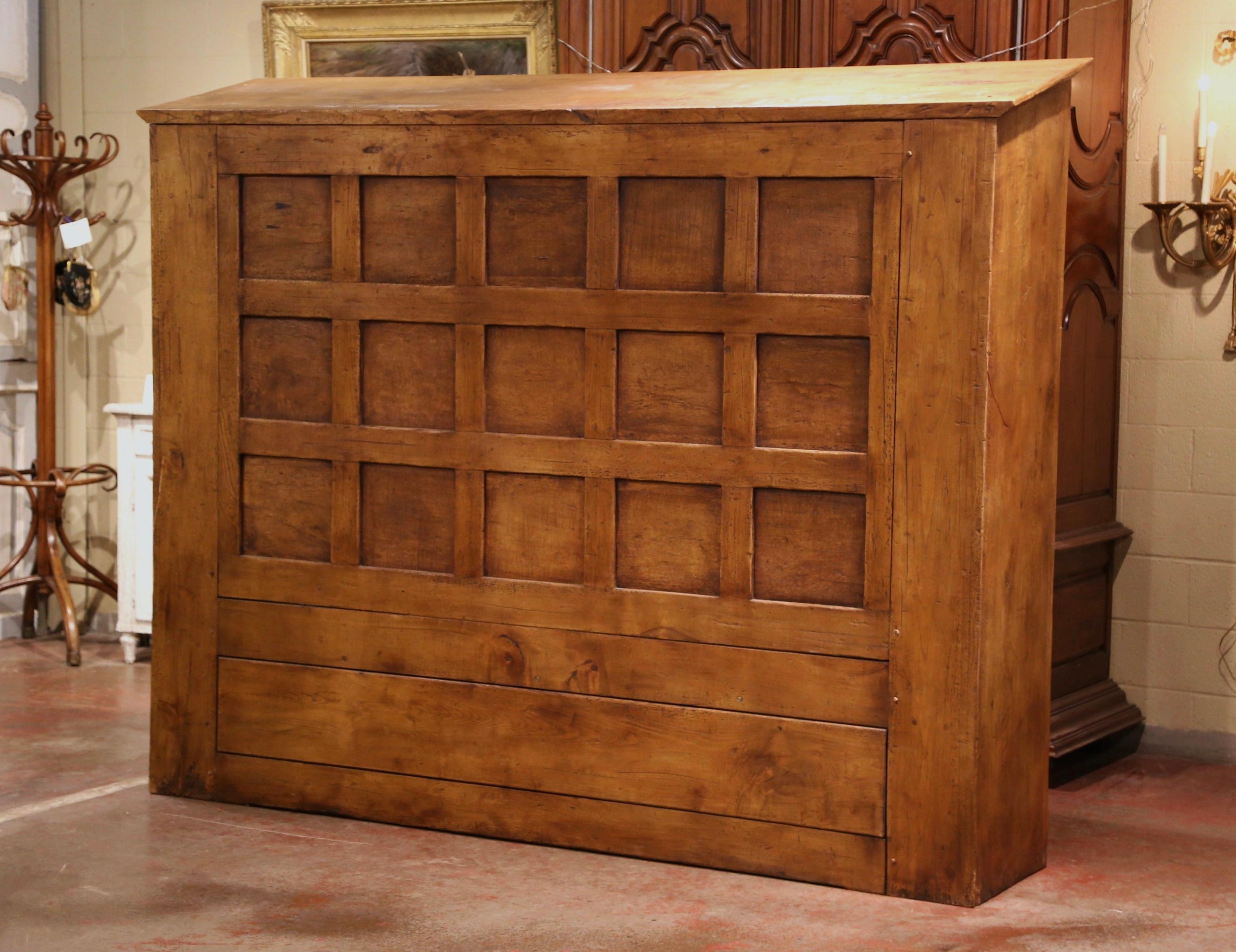 Midcentury French Carved Chestnut 