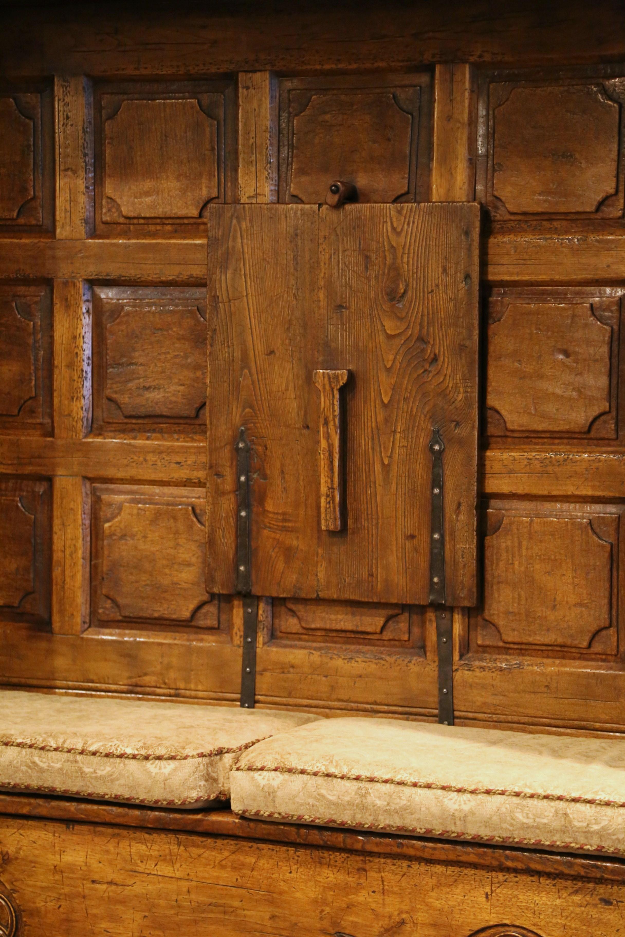 Midcentury French Carved Chestnut 