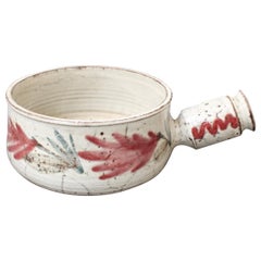 Midcentury French Ceramic Decorative Pot by Gustave Reynaud for Le Mûrier