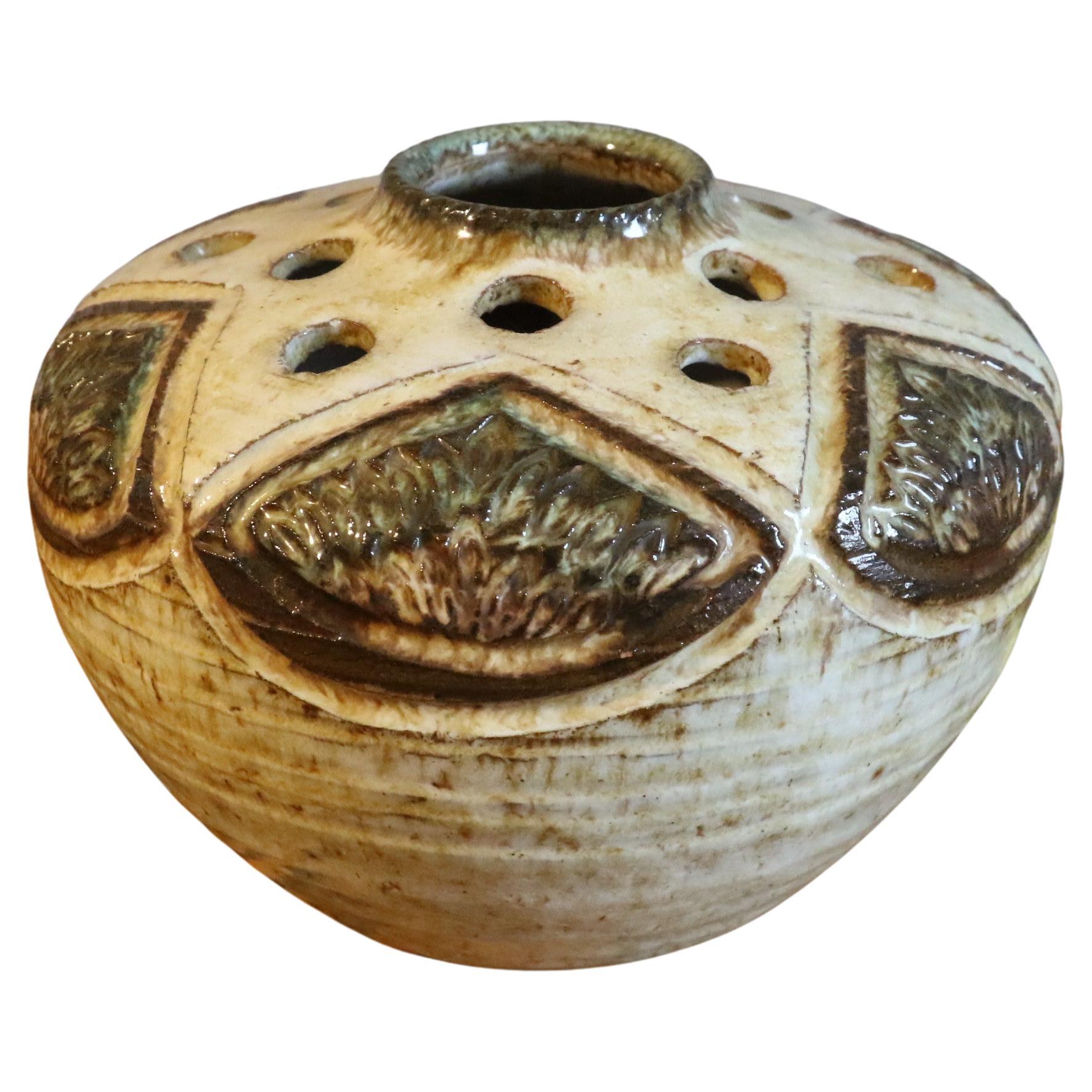 Vaso da fiori francese di metà secolo di Marcel Giraud, Vallauris, 1960 in vendita