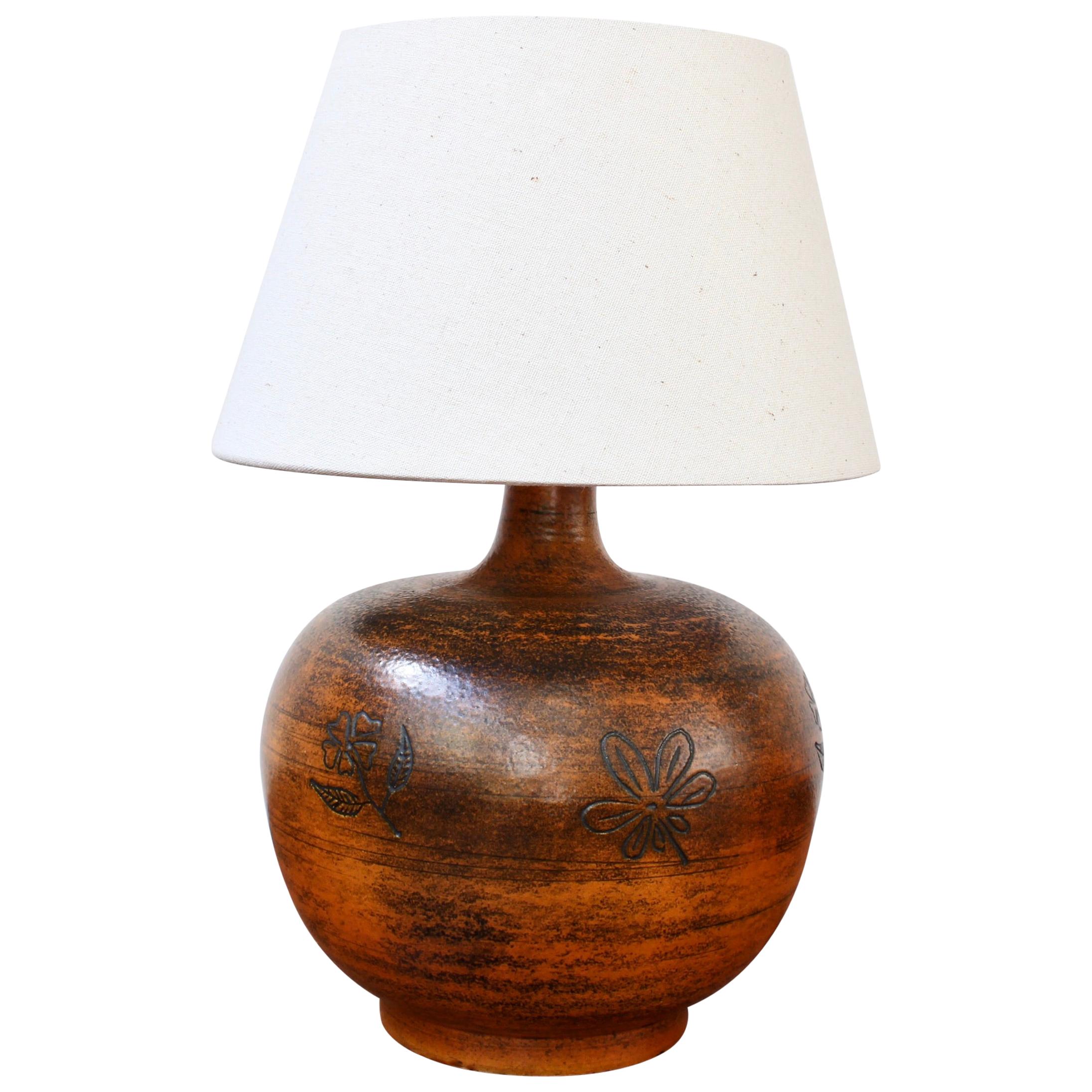 Midcentury French Ceramic Table Lamp by Jacques Blin 'circa 1950s'