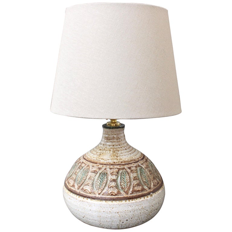 Midcentury French Ceramic Table Lamp by Marcel Giraud, circa 1960s at 1stDibs