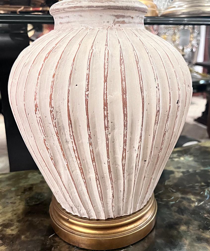 Mid-20th Century Mid-Century French Ceramic Table Lamp For Sale